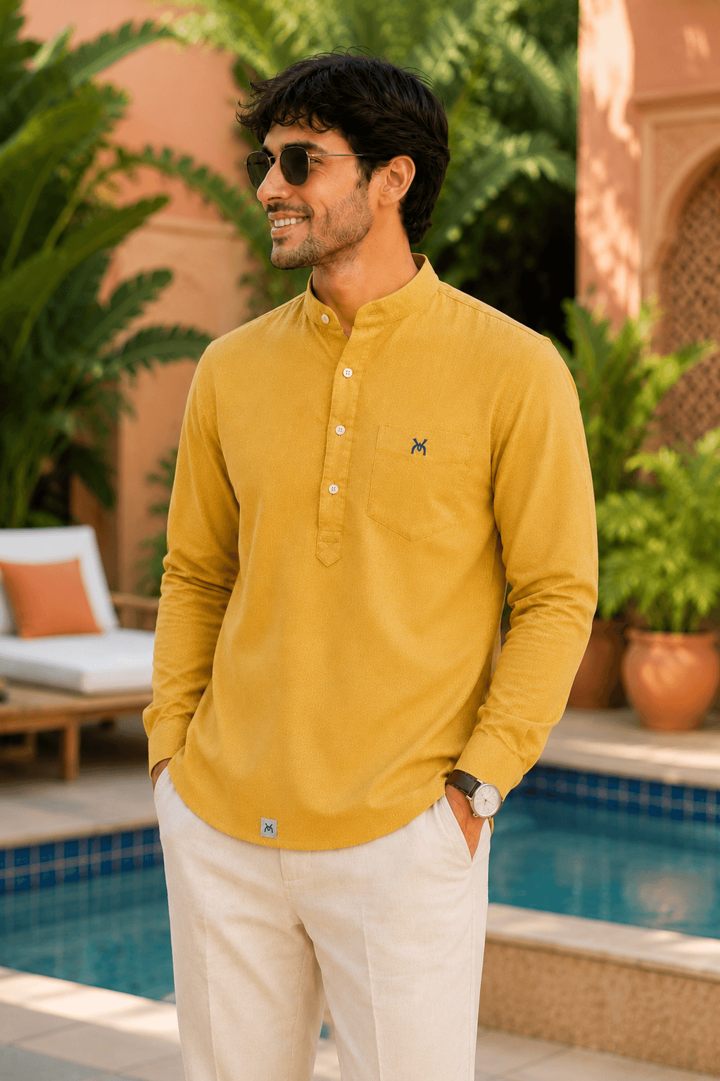 Golden Dune Short Kurta Full Sleeve - Golden Dune alternate view